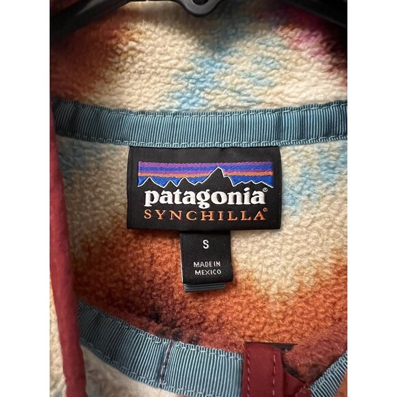 Patagonia Synchilla Snap T Fleece Aztec Timber Twist Women’s Small Southwestern - Picture 6 of 8